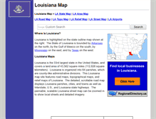 Tablet Screenshot of louisiana-map.org